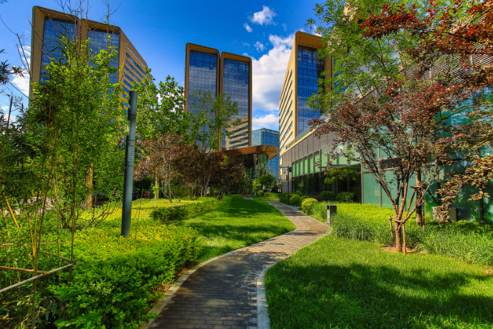 Ciudades de 15 minutos: ciudad con un parque verde y mucha naturaleza